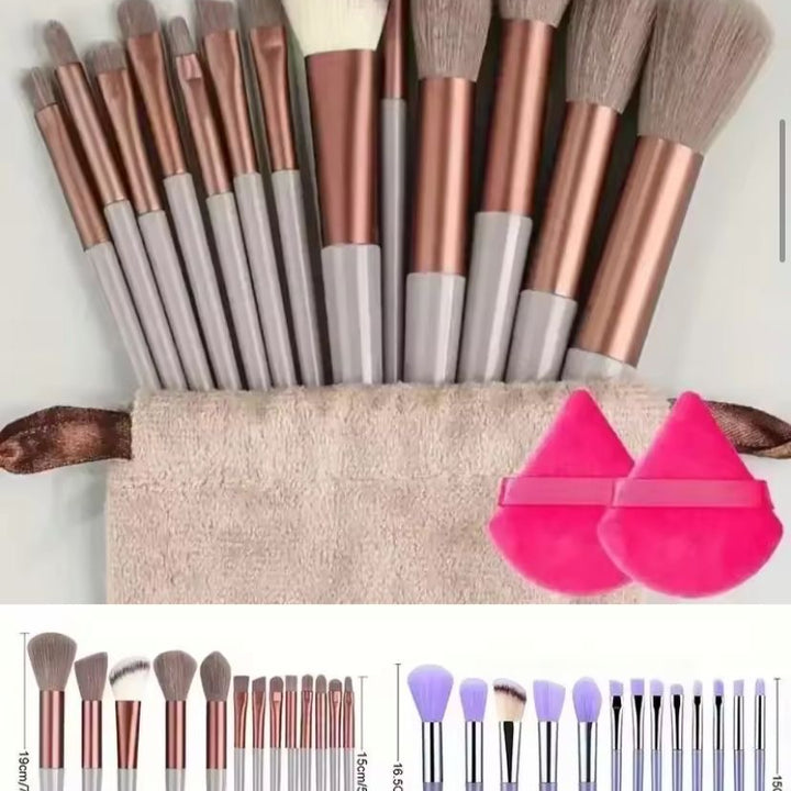 Pincéis de maquiagem de seda macia VivaFeim