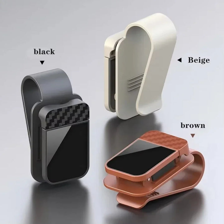 Clipe para óculos de sol de carro, porta-óculos para quebra-sol